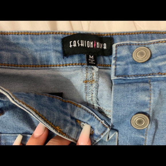 Fashion Nova Jean Skirt - Picture 6 of 9